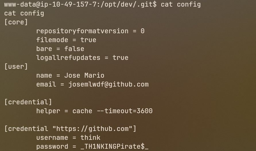 Git Config Credentials